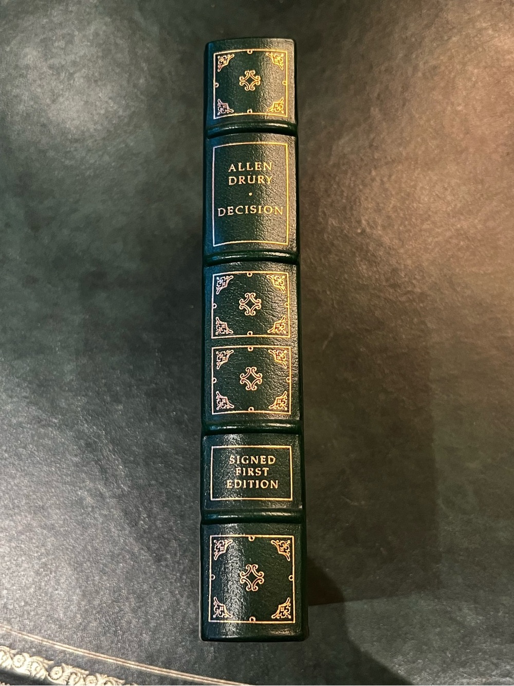 Collectible Signed Hardcover Book Decision by Allen Drury